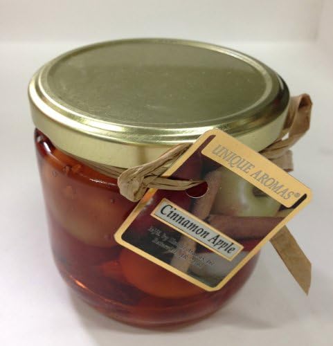 10 oz Cinnamon Apple Gel Candle-An aroma of red juicy macintosh apple, and cinnamon sticks