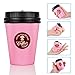 Lavince Kawaii Jumbo Squishies Coffee Cup Super Slow Rising Squishy Stress Relief Toys Mini Squishy Donuts Scented Silly Squishies Keychain for Kids and Adults(Pink)