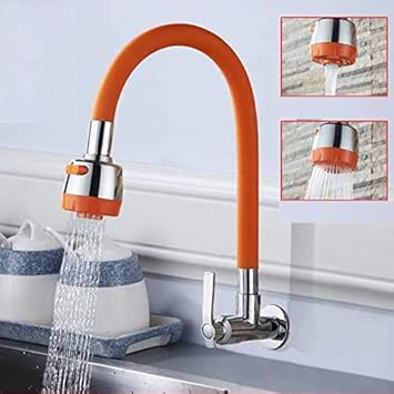 JYHW Grifos de cocina flexibles Grifo de gel de sílice de 360 giros