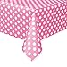 Polka Dot Party Set, Includes 1 Hot Pink Tablecloth, 1 Black Tablecloth, 6 Hot Pink Balloons and 6 Black Balloons.