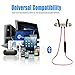 Merkaba First Bluetooth Headphone Earbuds with case, Noise Cancelling Volume Control Microphone 4.2 CSR chip Deep Bass Sound, in-Ear Sports Waterproof no Tangle Magnetic Head, Wireless