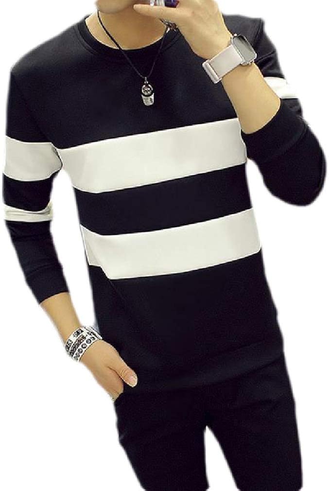 H&E Herren Pullover mit Langen Ärmeln und Farbblockierung Gr. M