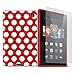 Cotechs Polka Dot Gel Case Skin TPU Cover for 2014 Fire Hd 6 (4Th Generation) Red