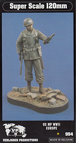 VER0954 120mm Verlinden Figure - US MP WWII Europe [MODEL BUILDING KIT]