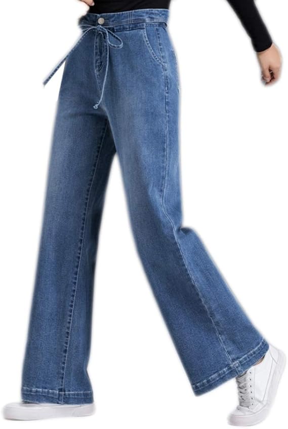 Amazon ワイドパンツ テーパード 秋 パンツ カーゴパンツ ストレッチ パンツ ワイド ベイカーパンツ デニム テーパードパンツ レディース ブルー 31 大きいサイズ ロングパンツ デニム ワイドパンツ シンプル 体型カバー ジーンズ 通販