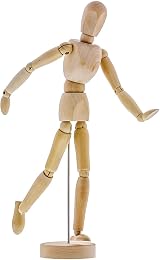 Dzxin Wooden Mannequin Body 12 Inch with 14 Joints Stand for Art Drawing view 1