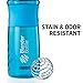 BlenderBottle SportMixer Tritan Grip Shaker Bottle, Black/Blue, 20-Ounce