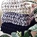 Super Chunky Merino Wool Yarn- Bulky Roving Yarn for Finger Knitting,Crocheting Felting,Making Rugs Blanket and Crafts (Cream, SuperChunky-2.2LB)