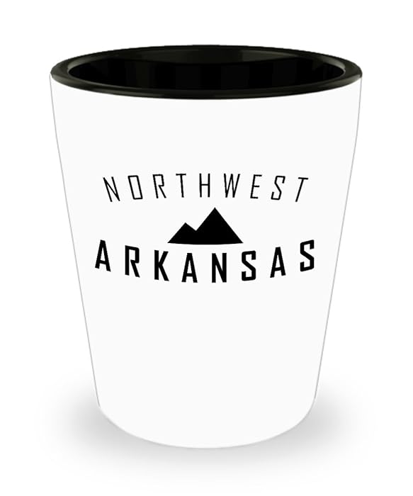 NWA Shot Glass with Mountain Design