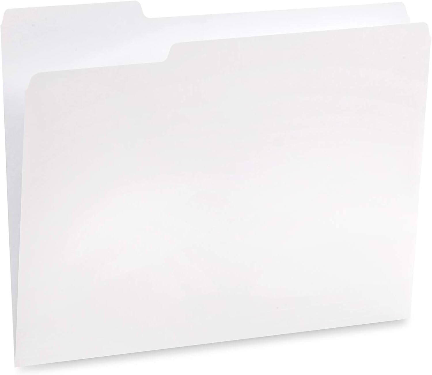 Blue Summit Supplies 100 White File Folders, 1/3 Cut Tab with Assorted Positions, Letter Size, Great for Organizing and Easy File Storage, 100 Pack : Office Products
