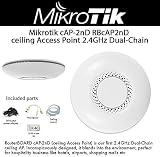 MikroTik cAP-2nD WLAN Access Point PoE 802.11b/g/n White L4 64MB RAM view 2