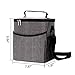 Insulated Lunch Bag Lunch Box for Men and Women, Thermal Bento Bag,Vtopmart Waterproof Reusable Large Capacity Cooler Bag for School, Work, Picnic,Travel, Gray