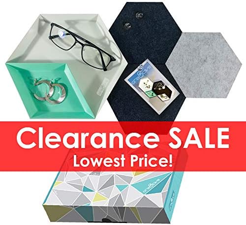 Cre8tivePick Jewelry Tray Office Desk Stationery Organizer Catchall Accessories Holder Hexagon Coaster