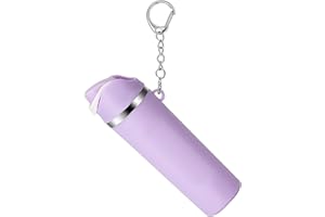 ERTUNA Mini Trendy Bottle Keychain Accessories Compatible with Owala Water Cute Tumbler Cup Chapstick Lip Balm Holder Charms