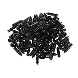 MagiDeal 50pcs 6mm Hole Black Plastic Push In Type Rivets Fastener Pin Clips ATV for Yamaha Suzuki