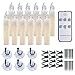 Raycare 12 PCS LED Window Candles, Battery Operated Taper Candle Lights, Christmas Candles Warm White, Perfect for Harry Potter Decoration, Wedding