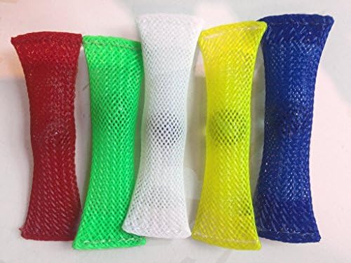 Fidget Toy 5 colour by Rested Mind - therapy relaxing for adults and children. Relieves stress, anxiety, increases focus, through sensory play and visual impact of colors. Treats ADHD, OCD and Autism.