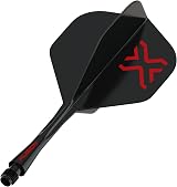 Winmau Darts Fusion Integrated Flight & Shaft System No.2 Black Intermediate view 3