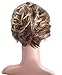 ELIM Short Brown Wigs for White Women Female Ladies Hair Wig Curly Frosted Wigs Heat Resistant Natural Looking Wigs Z022
