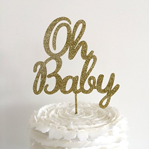 Oh Baby Cake Topper - Baby Shower, Gender Reveal - Laser Cut Acrylic