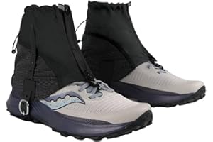 Waterproof Ankle Gaiters for Hiking and Trail Running - Lightweight Low Cut Gaiters with Anti-Tear 20D Nylon Fabric, Adjustab