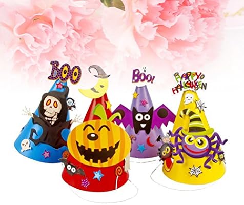 Nuolux 4pcs Halloween Cartoon Paper Cap Ornament Hat For Children Kids Skull Bat Pumpkin Spider Amazon Com Au Toys Games