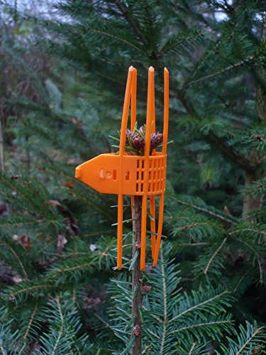 100 Stk. Verbissschutz-Manschetten in Orange * zuverlässig gegen Wildverbiss * Neu