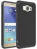 J5 2016 Case, LK [Shock Absorption] [Drop Protection] Hybrid Dual Layer Armor Defender Protective Case Cover for Samsung Galaxy J5 2016 (Black)
