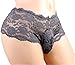 aishani Mens Lace Pouch Panties Silky Bikini Briefs Underwear Grey
