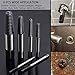 Damaged Bolt Screw Extractor, TIAMAT Extractor Remove Set Hardness Broken Screw Bolts Extractors Easy Stripped, Set of 6 Stripped Screw Removers