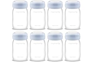 Maymom Wide Neck Breastmilk Collection n Storage Bottle 5.4 oz; Re-markable SureSeal Disc. Fits Spectra S2 Spectra S1 Spectra 9 Plus.