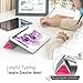 MoKo Case Fit 2018/2017 iPad 9.7 6th/5th Generation - Slim Lightweight Smart Shell Stand Cover with Translucent Frosted Back Protector Fit Apple iPad 9.7 Inch 2018/2017, Coreopsis(Auto Wake/Sleep)