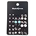 18 Pairs Assorted Multiple Studs Earring Set for Women