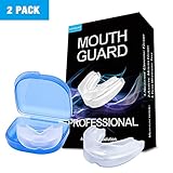 ANBOW Night Mouth Guard for Grinding Teeth - Custom Fit Dental Mouthpiece Eliminates TMJ,Bruxism,Clenching,Snoring, Pack of 2