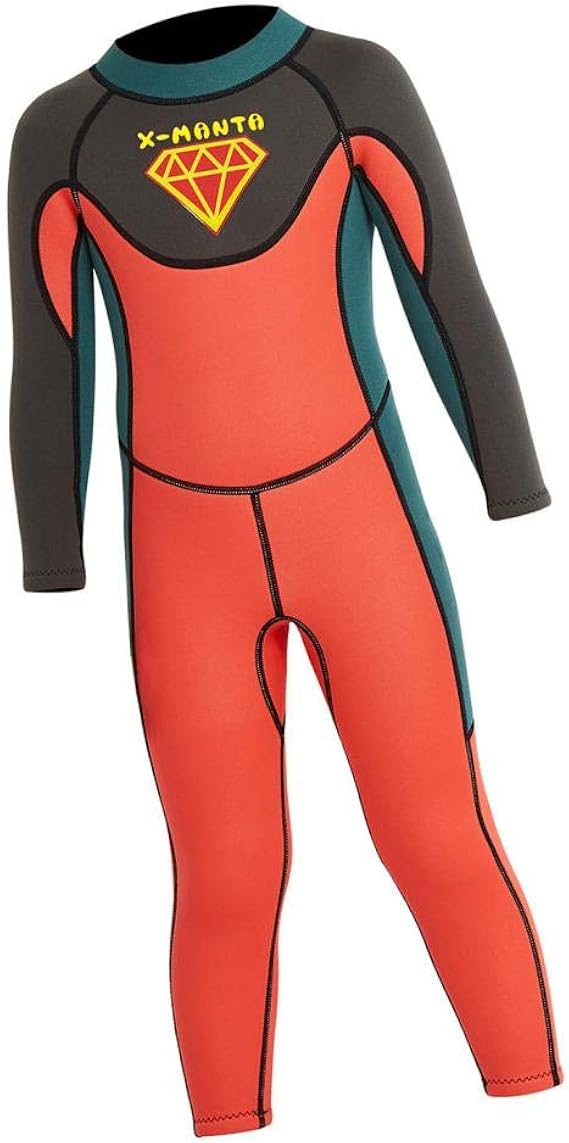 Kids Full Body Wetsuit Keep Warm Swimsuit One Piece Wet Suit for