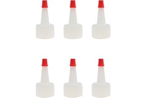 LBTODH 10 PCS Squeeze Bottle Lids 24/410 Red Tip Cap Plastic Dispensing Caps with 2 mm hole for Plastic Squeeze Bottle