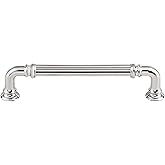 Top Knobs TK323PC Chareau Collection 5" Reeded Pull, Polished Chrome