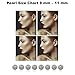 D'AMA Sterling Silver Stud Earrings, Button Freshwater Cultured Pearls AAA Quality (7.0-7.5mm)