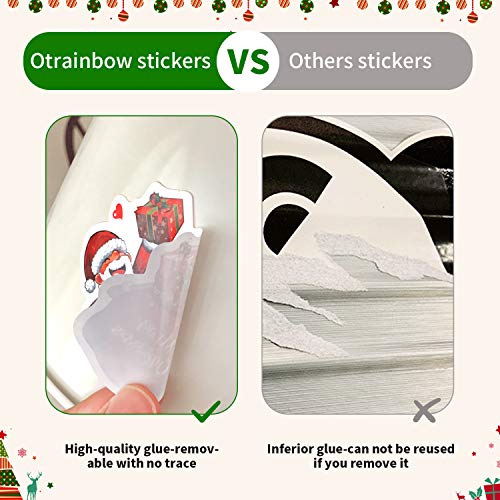 25 Pcs Christmas Stickers Decals, Waterproof Stickers for Christmas Decoration, Cute Vinyl Holiday Celebration Stickers Pack for Skateboard,Laptop,Kids,Teens,VSCO Girls,Adults