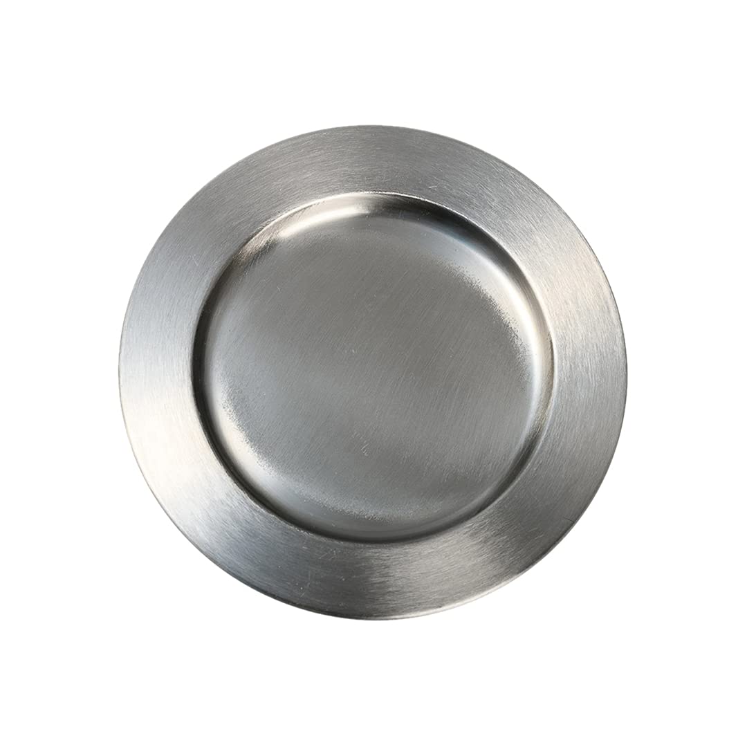 NKlaus plate stainless steel matt ? 14cm candle holder candle plate coaster table decoration 10851