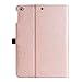 Fintie Case for iPad 9.7 Inch 2017 / iPad Air 2 / iPad Air - [Corner Protection] Multi-Angle Viewing Folio Stand Cover w/Pocket, Auto Wake/Sleep for iPad 2017, iPad Air 1 2 (Glitter Pink)