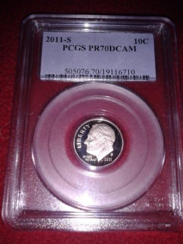 2011 S Roosevelt Dime Proof PCGS PR70DCam Finest Grade