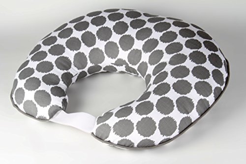 Bacati Ikat Dots Muslin Fabric Hugster Nursing Pillow With Insert