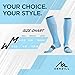 NEWZILL Medical Compression Socks for Women & Men Circulation 20-30 mmHg, Best for Running Athletic Hiking Travel Flight Nurses (Carolina Blue S/M)