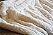 DaDa Bedding Luxury White Roses Faux Fur with Sherpa Backside Fleece Throw Blanket - Super Soft Warm Plush Luxe Solid Toss - 90