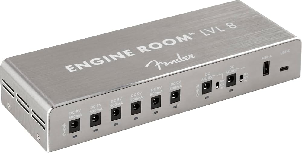Fender Engine Room LVL8 Power Supply 230V UK Eight Isolated Outputs 9V/12V/18V