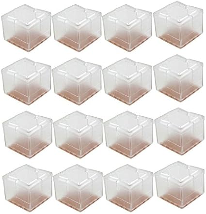 Amazon Com 16pcs Square Silicone Chair Leg Caps Feet Pads