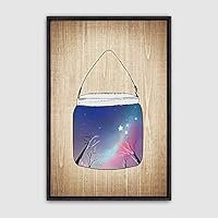 Framed Canvas Wall Art Bottle and Bulb Canvas Prints Home Artwork Decoration for Living Room,Bedroom - 16x24 inches