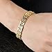 FHMZ Love Bracelet Jewelry for Women 18K Yellow Gold Plated Tree of Life Aromatherapy Perfume Essential Oil Diffuser CZ Stones Love Bangle Bracelets Stainless Steel Life Tree Hinged Bangle Friendship