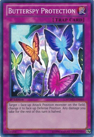 Yu-Gi-Oh! - Butterspy Protection (NUMH-EN060) - Number Hunters - 1st Edition - Super Rare